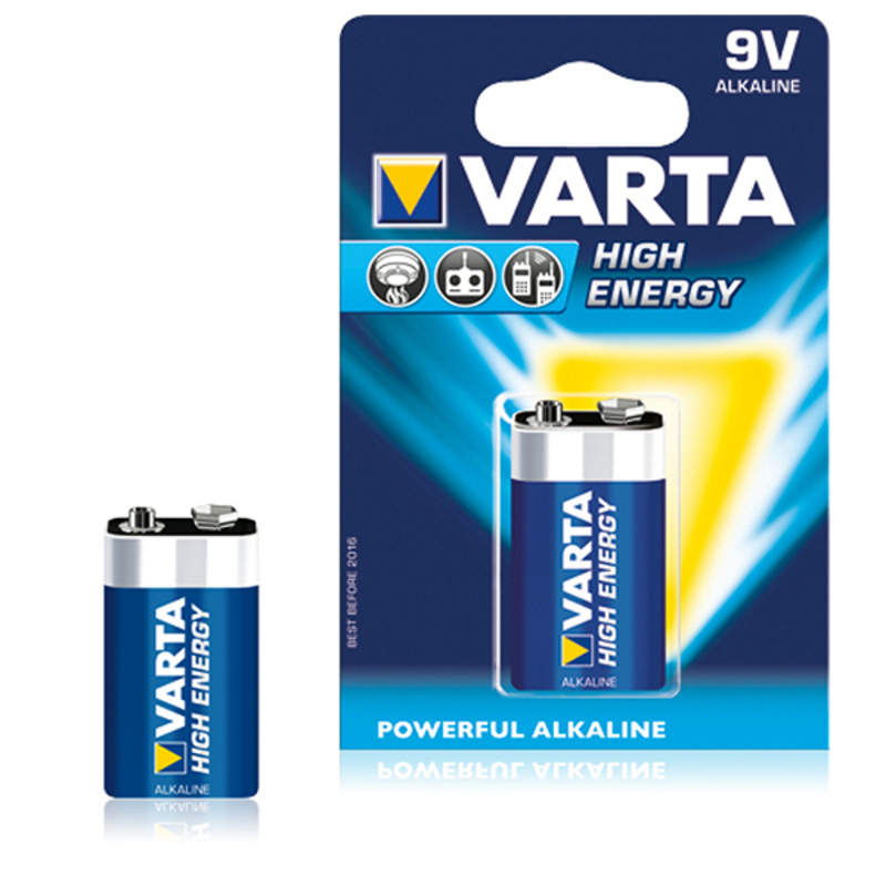 Batterie Varta 6LR61 9 V 580 mAh High Energy