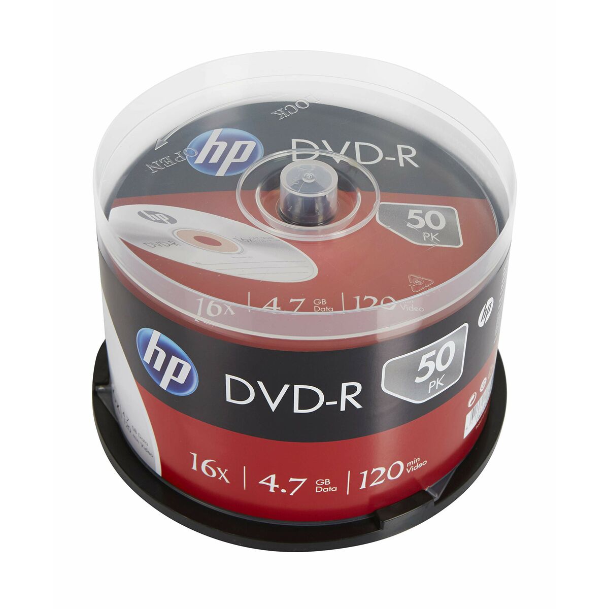DVD-R HP 50 Unità 4,7 GB 16x (50 Unità)