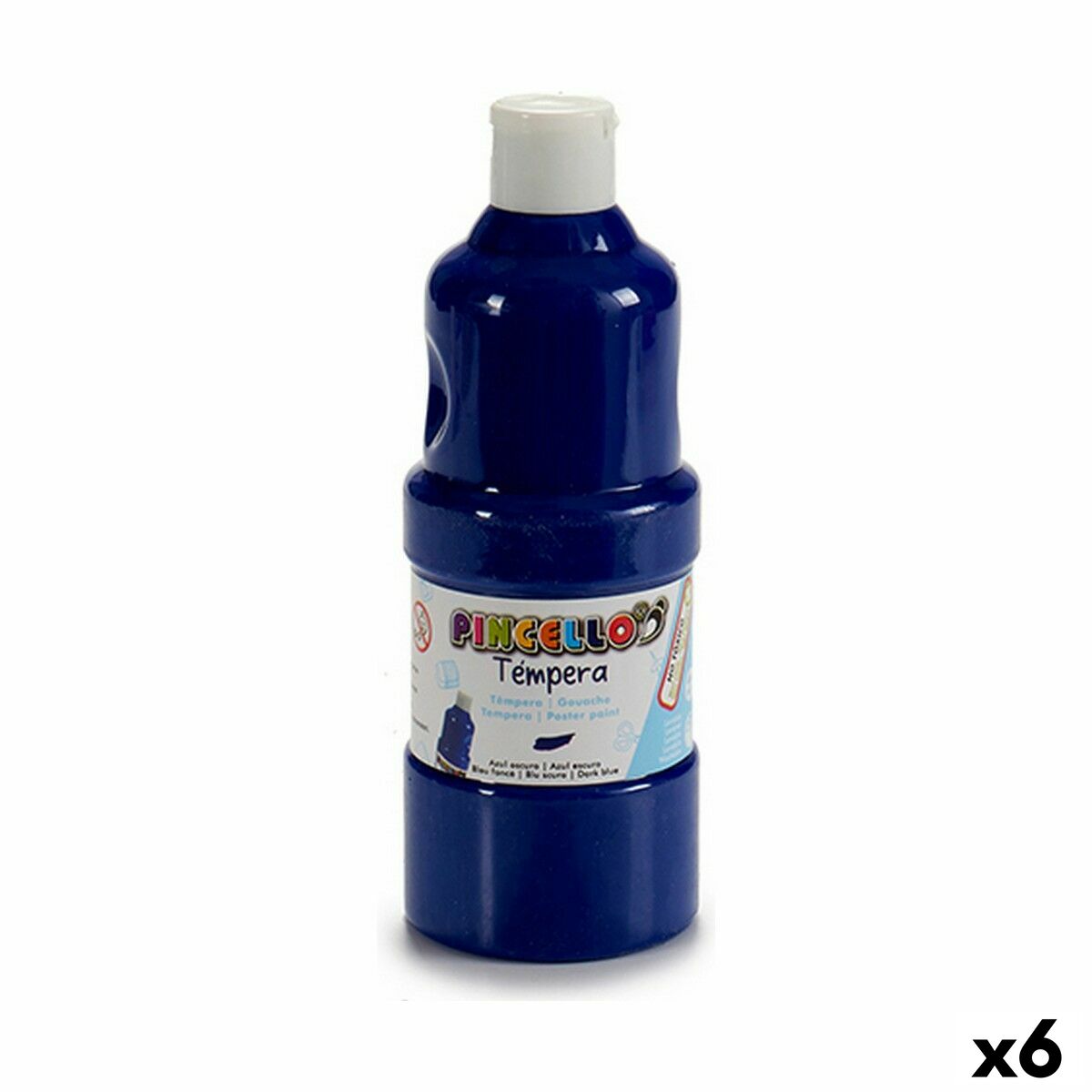 Tempere Blu scuro 400 ml (6 Unità)