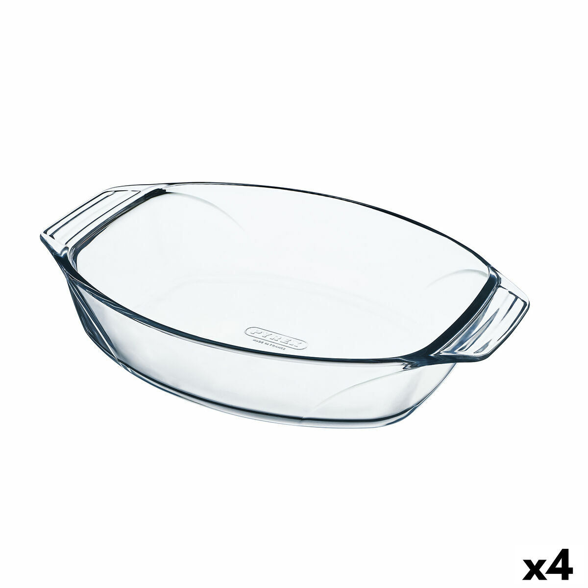Teglia da Cucina Pyrex Irresistible Ovale 30,3 x 20,8 x 6,8 cm Trasparente Vetro (4 Unità)
