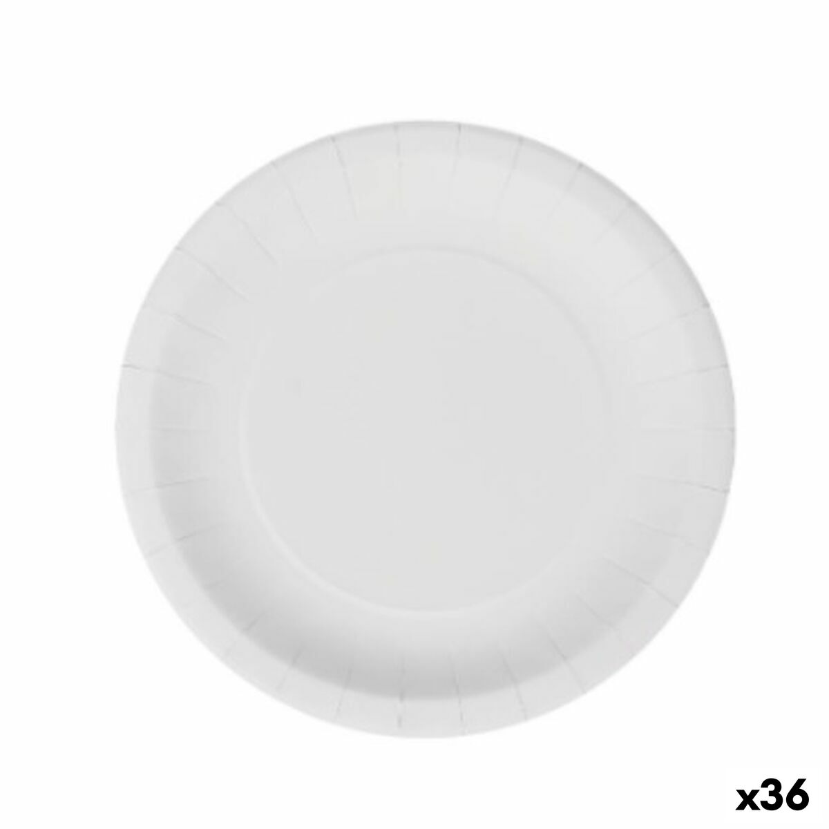 Set di piatti Algon Monouso Bianco Cartone 20 cm (36 Unità)
