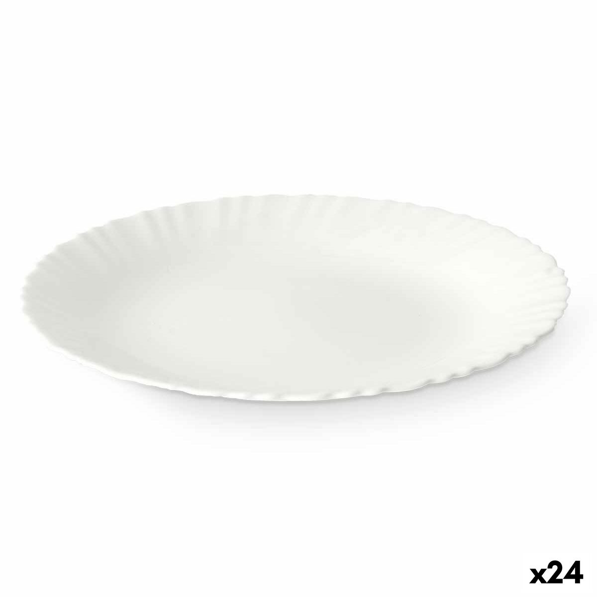 Piatto da pranzo Bianco 24 x 2 x 24 cm (24 Unità)