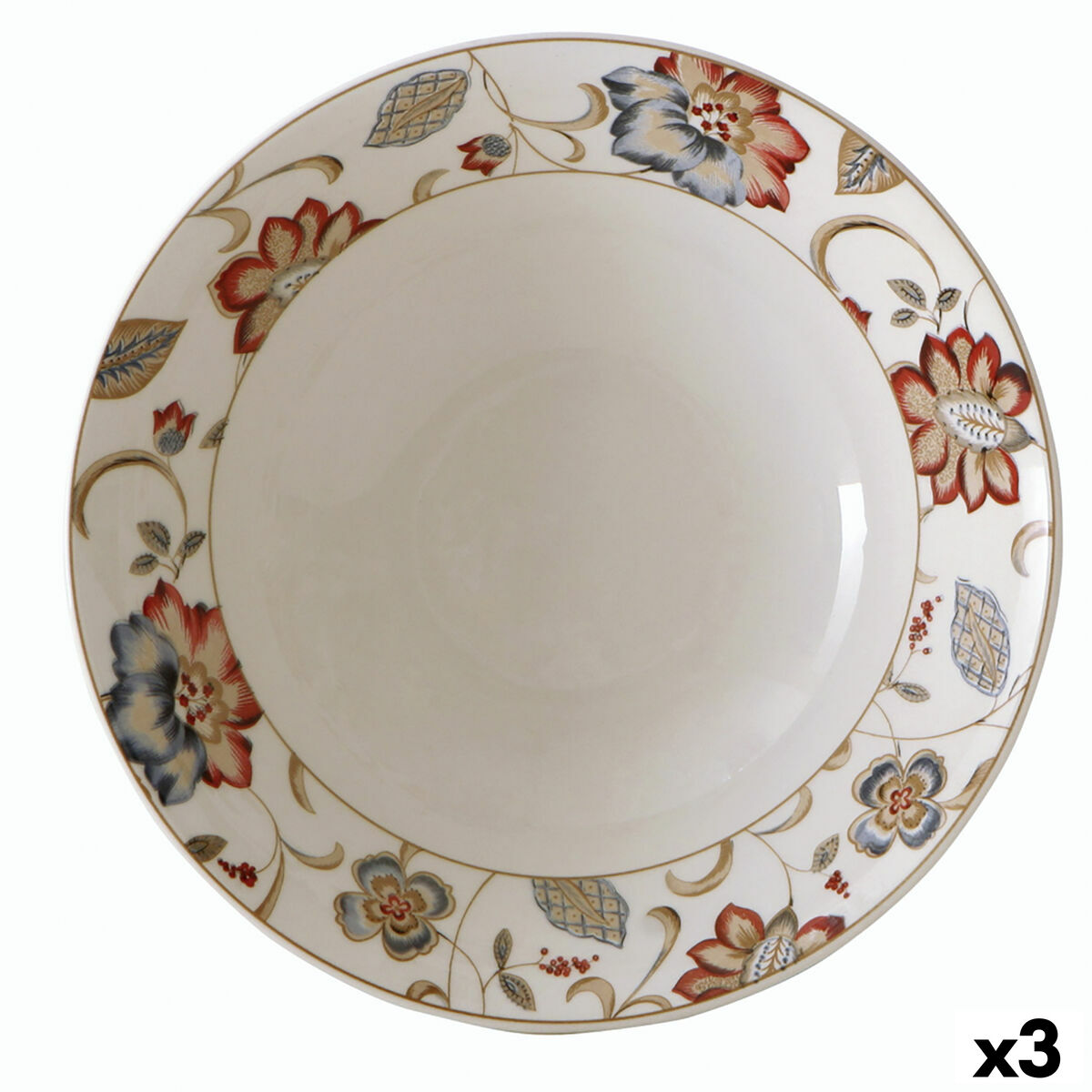 Insalatiera Queen´s By Churchill Jacobean Ceramica servizio di piatti (Ø 23,5 cm) (3 Unità)