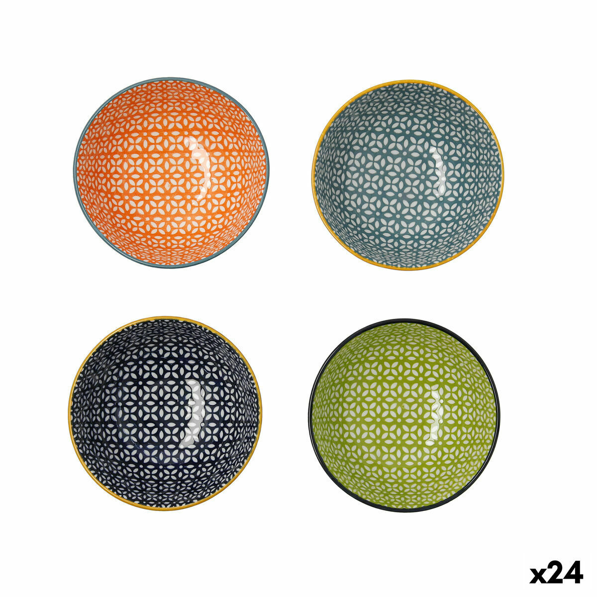 Ciotola Quid Pippa Multicolore Ceramica (24 Unità) (Pack 24x)