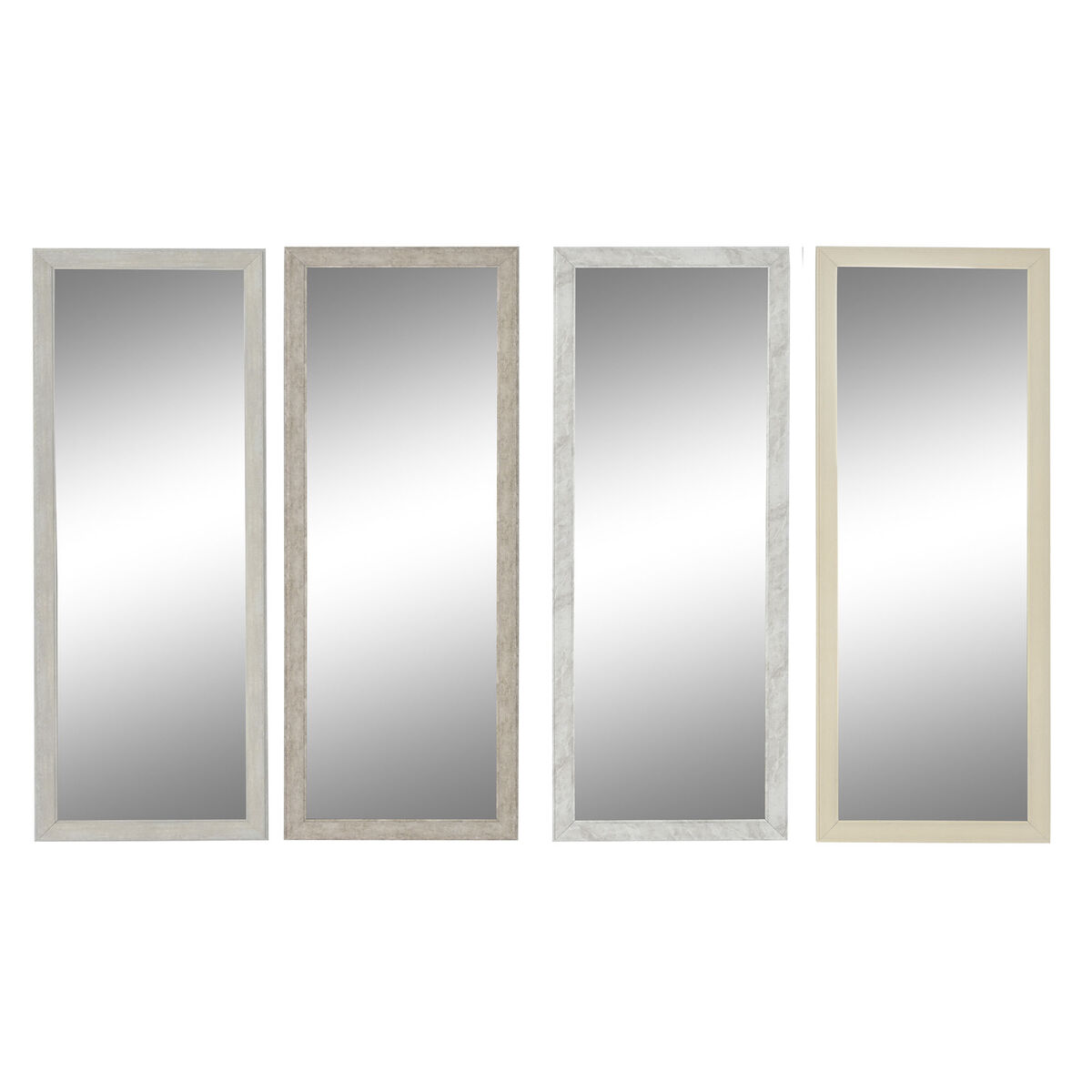 Specchio da parete DKD Home Decor 36 x 2 x 95,5 cm Cristallo polistirene (4 Unità)