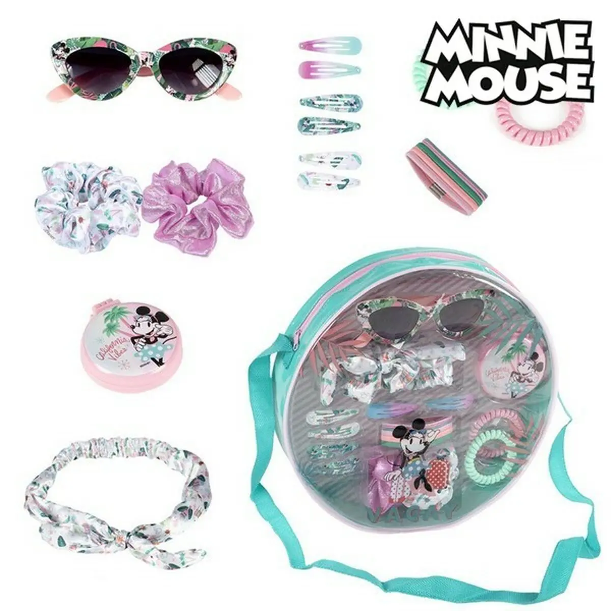 Necessaire con Accessori Minnie Mouse CD-25-1644 Multicomposizione 26 x 26 x 6 cm (19 pcs)