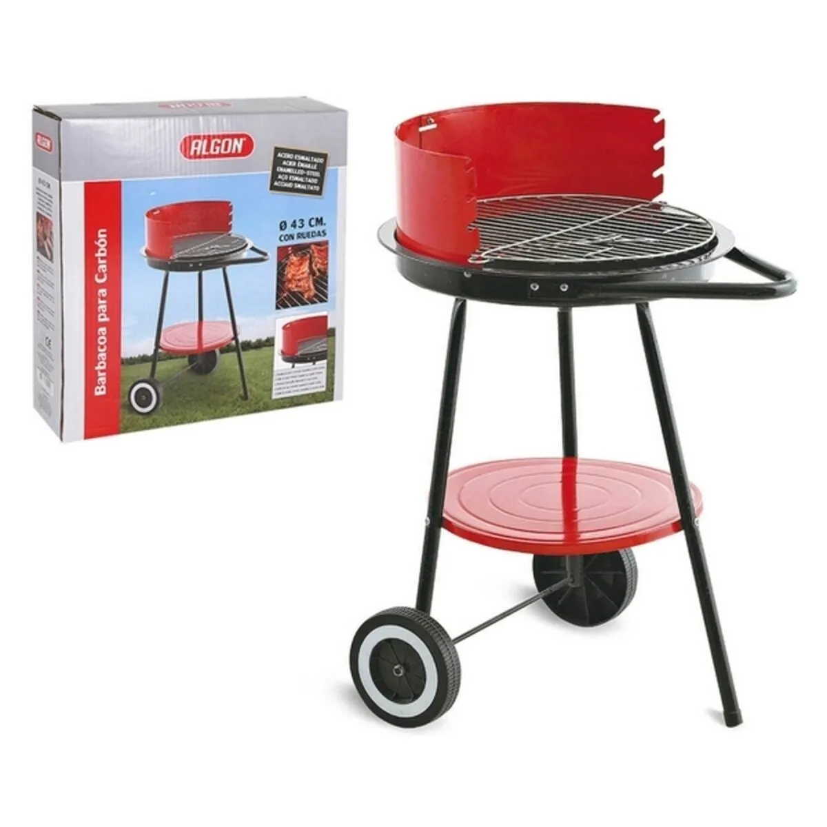 Barbecue a Carboni con Ruote Algon VEN8433774694908 54 x 45 x 71 cm