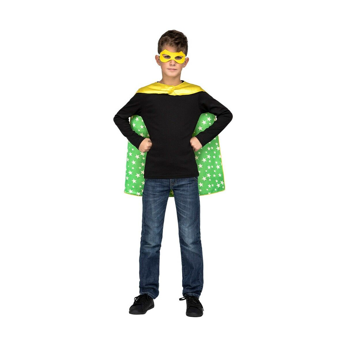 Costume per Bambini My Other Me Verde Giallo Supereroe 3-6 anni (2 Pezzi)