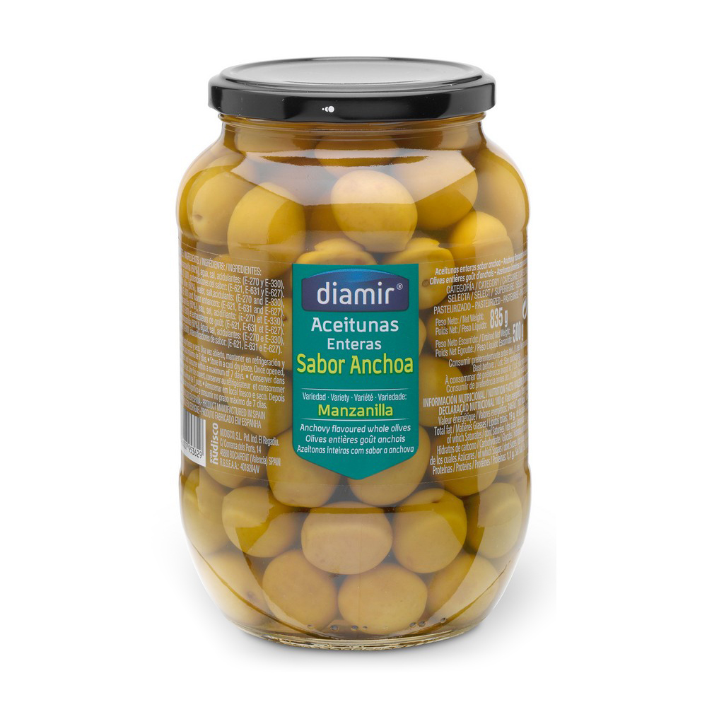 Olive Diamir Manzanilla Acciughe (850 ml)