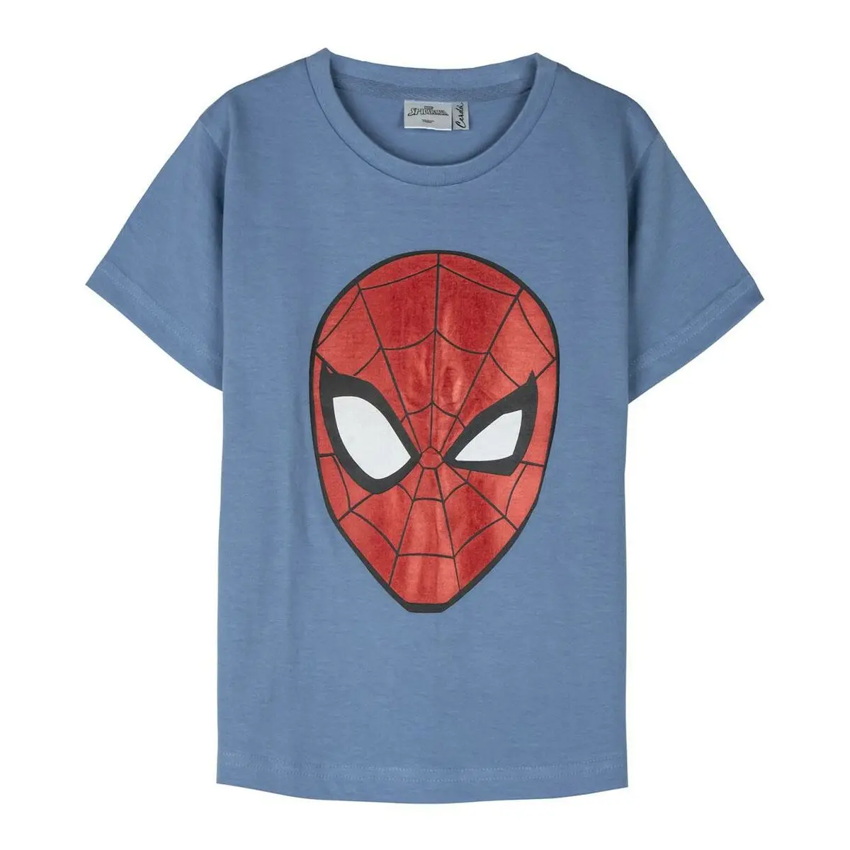 Maglia a Maniche Corte per Bambini Spider-Man Azzurro