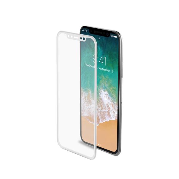 3D GLASS IPHONE XS/X WHITE