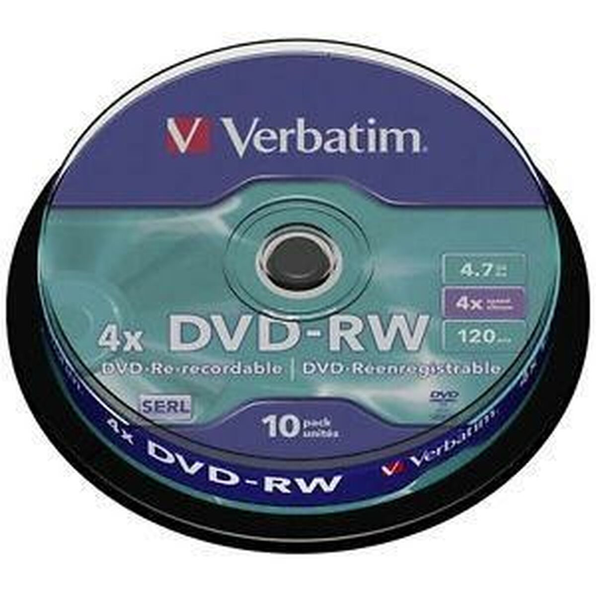DVD-RW Verbatim    10 Unità Nero 4,7 GB 4x (10 Unità)