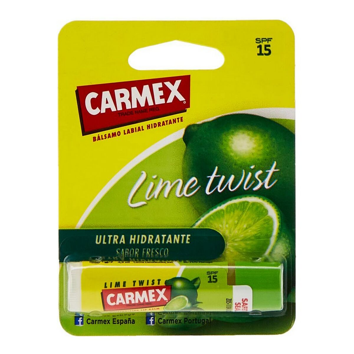 Balsamo Labbra idratante Carmex Lime Twist Spf 15 Stick (4,25 g)