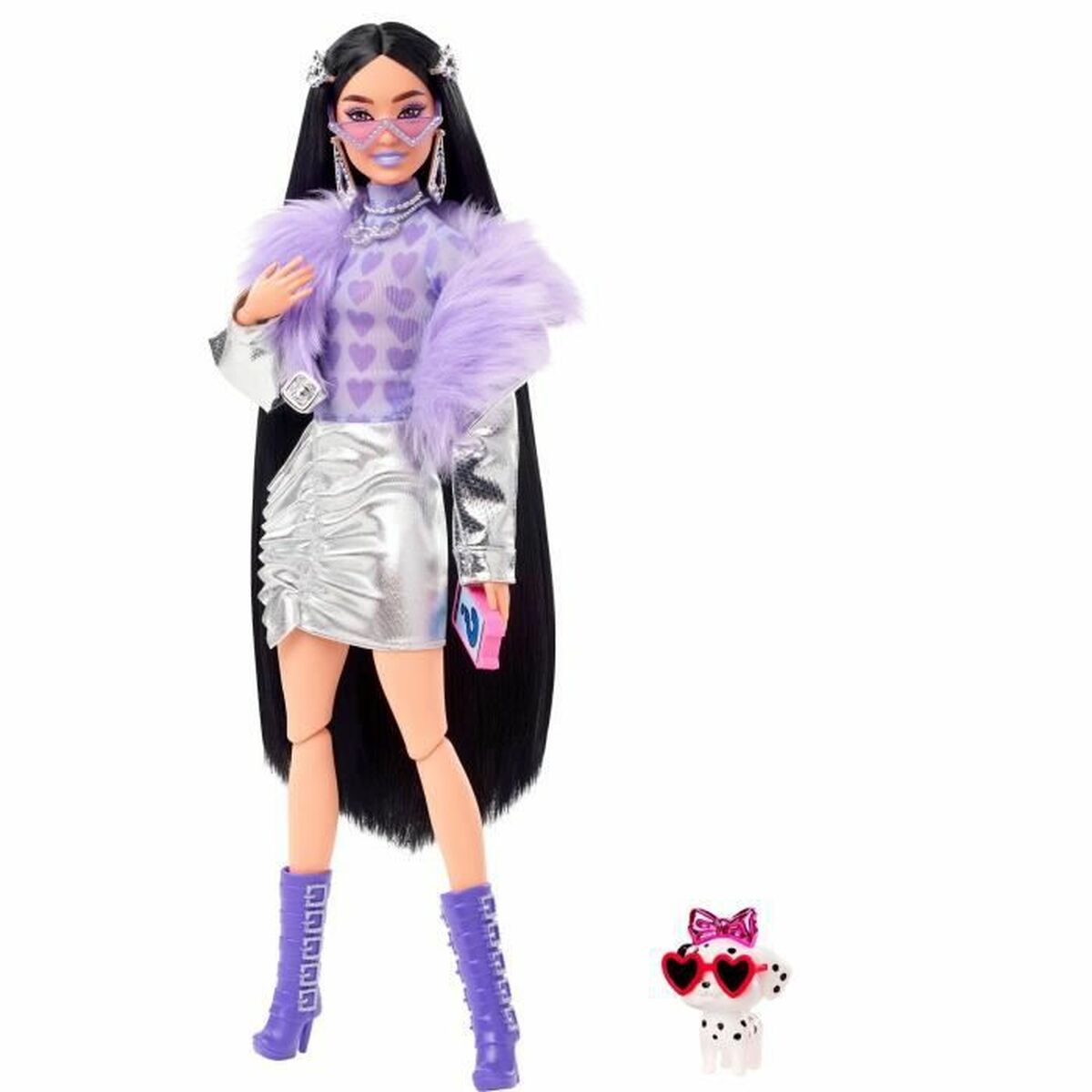 Bambola Barbie Extra Purple Fur