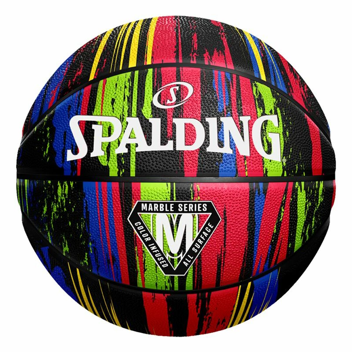 Pallone da Basket Spalding Marble Series Nero 7
