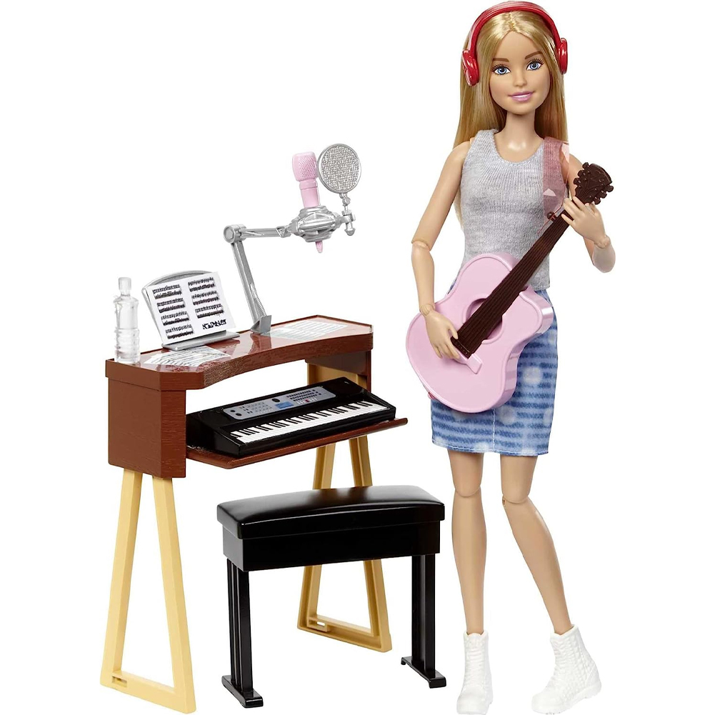 Barbie Musicista Accessori Tastiera e Chitarra Giocattolo Articolato Idea Regalo (1)