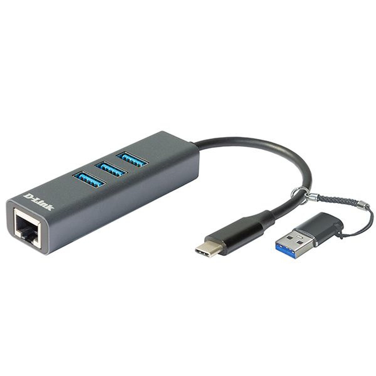 Hub USB D-Link DUB-2332 Grigio