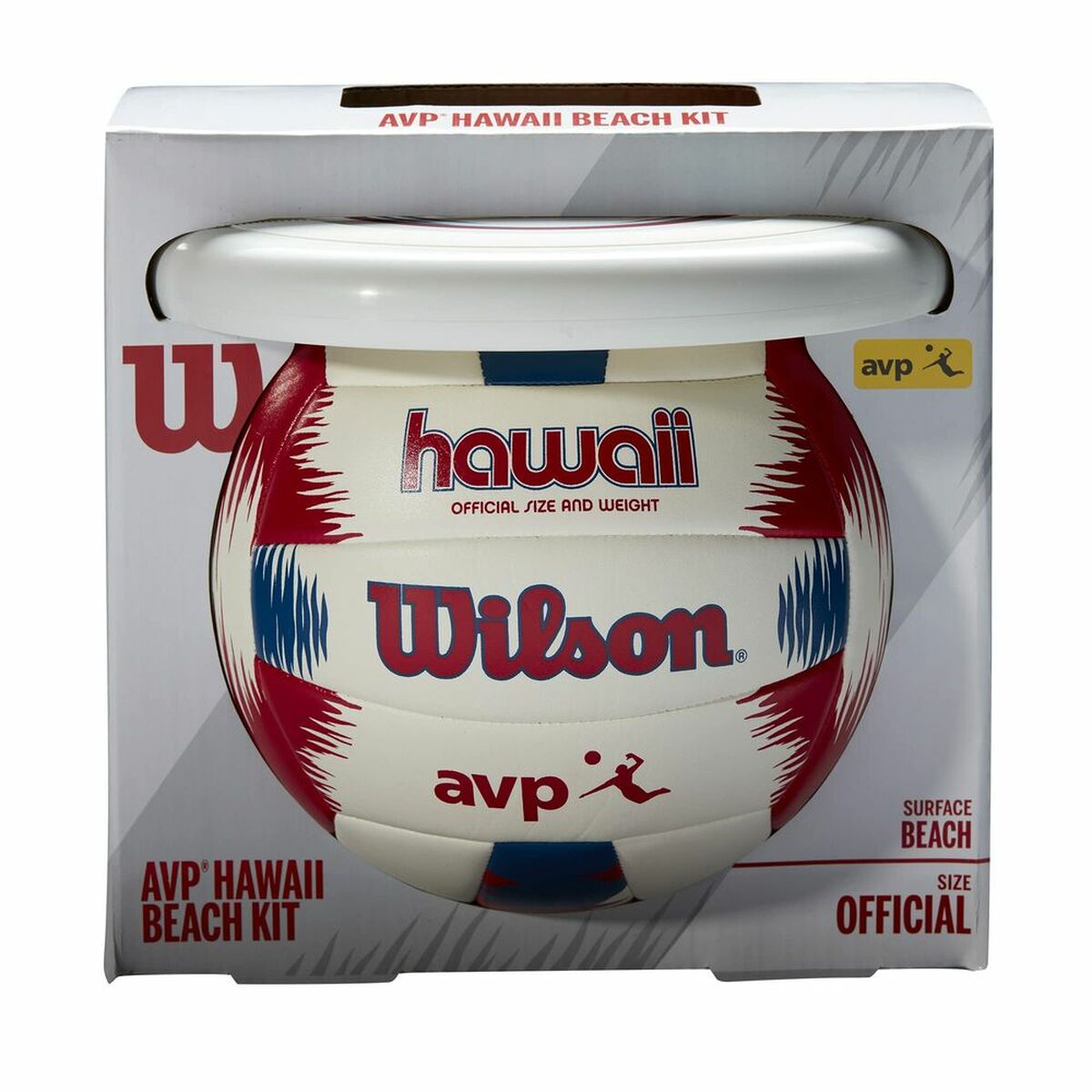 Pallone da Pallavolo Frisbee Hawaii Wilson WTH80219KIT Bianco Multicolore Caucciù (Taglia unica)