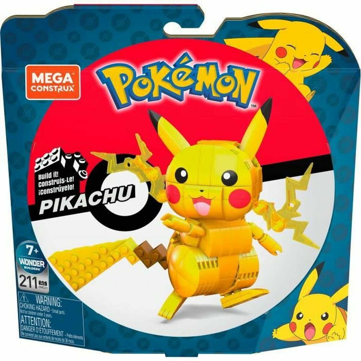 Playset Pokémon Pikachu 10 cm 211 Pezzi
