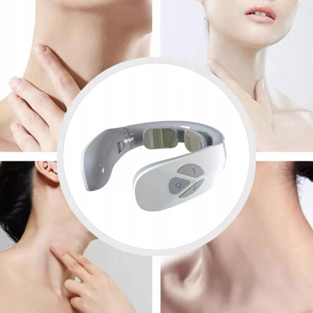 Massaggiatore Elettrico Riscaldato per Cervicale Collo Portatile USB Ricaricabile (7)