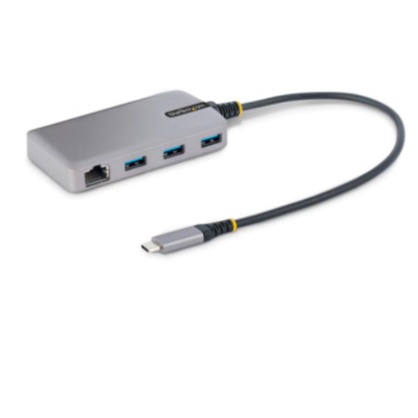 HUB USB-C A 3 PORTE USB-A RJ45