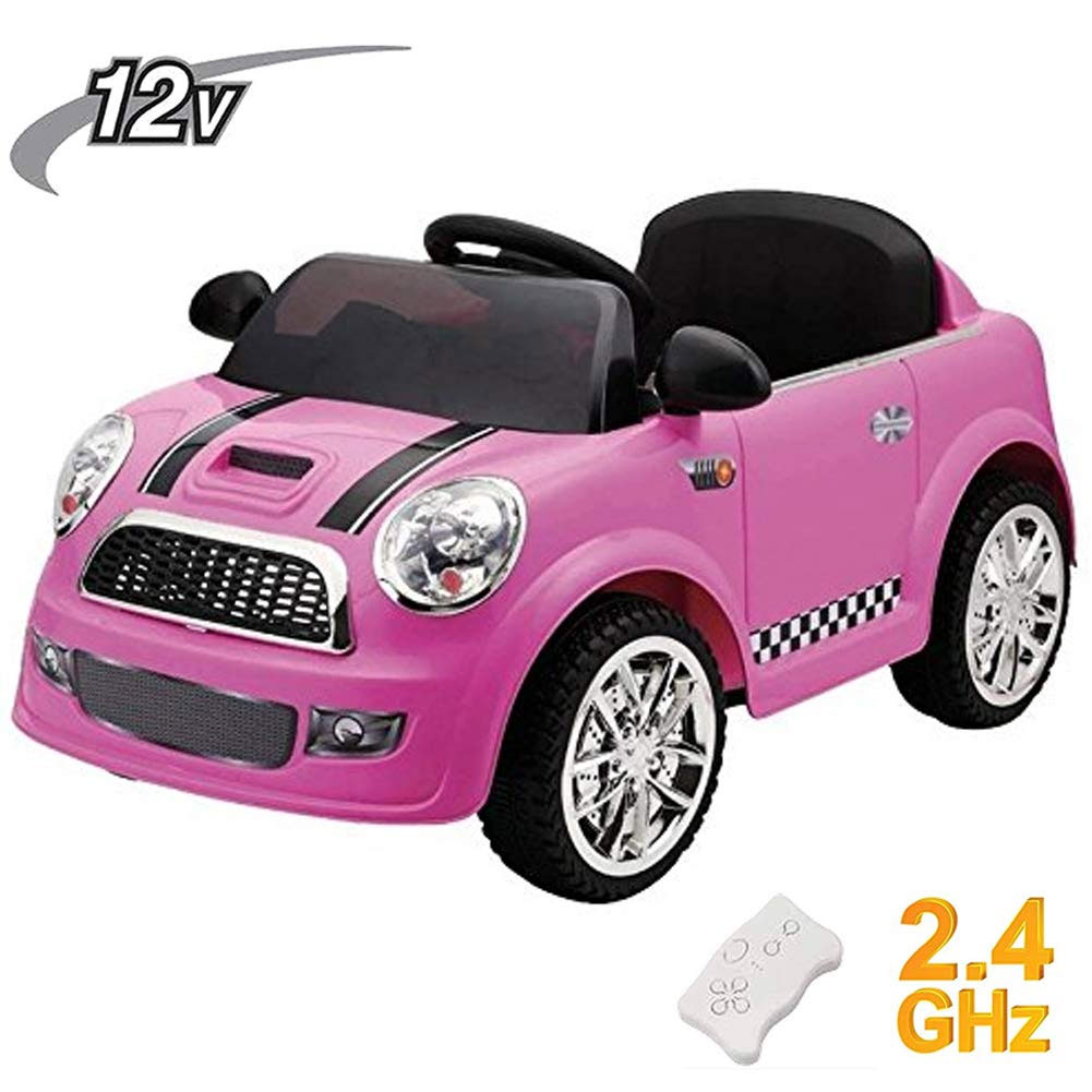 Auto Macchina elettrica per Bambini 12V MP3 Mini Car Rider con telecomando Rosa (1)