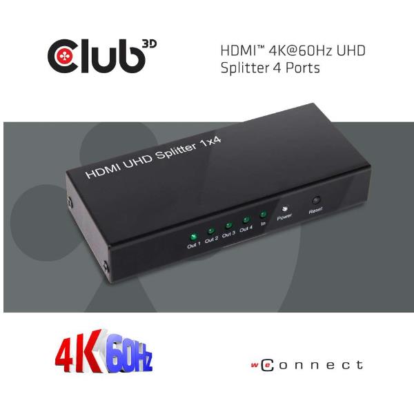 HDMI 4K60HZ 2.0 UHD SPLITTER 4P.