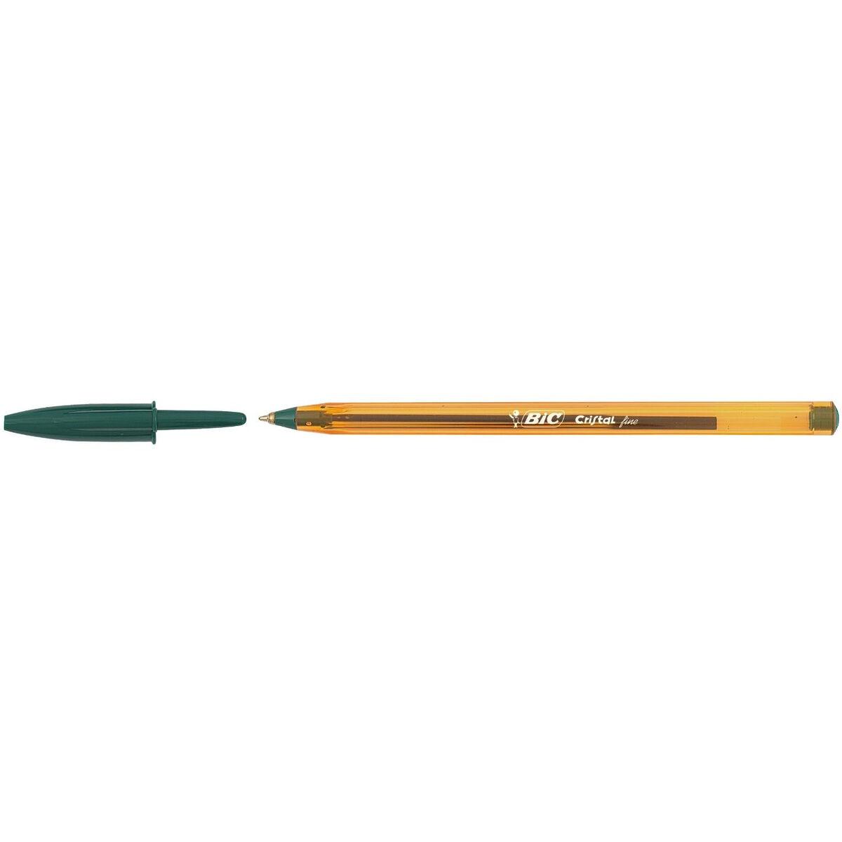 Penna Bic Cristal Fine Verde 0,3 mm 50 Pezzi