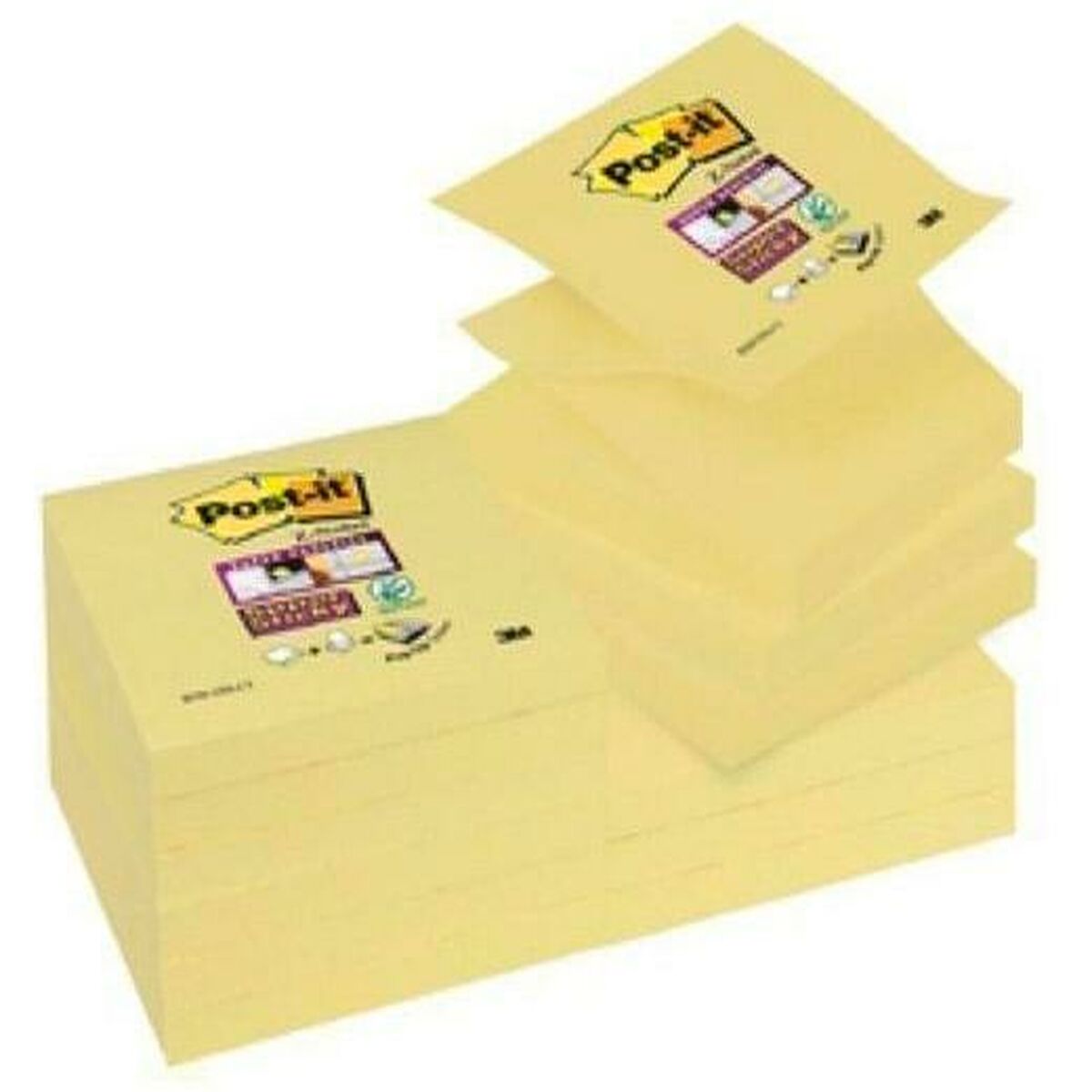 Note Adesive Post-it CANARY YELLOW Giallo 7,6 x 7,6 cm 12 Pezzi 76 x 76 mm