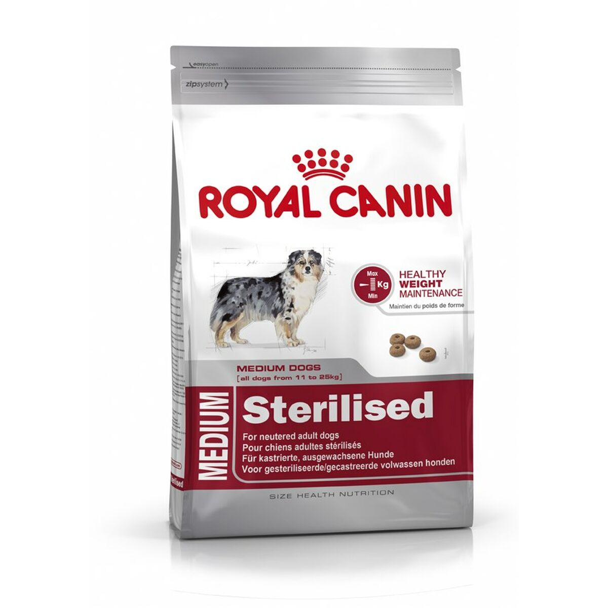 Io penso Royal Canin Medium Sterilised Adulto Mais Uccelli 3 Kg 3,5 g