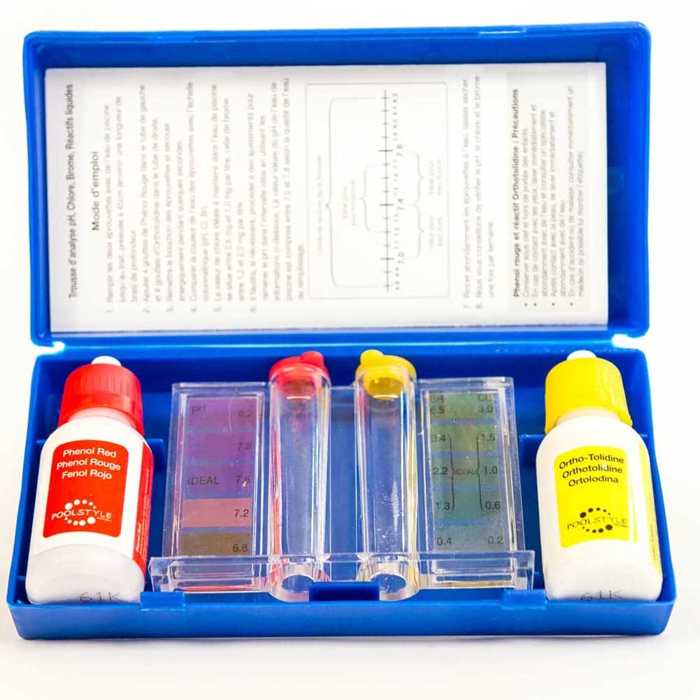 Bestway Kit Analisi Manutenzione Acqua PIscina Test Misuratore PH Bromo Cloro