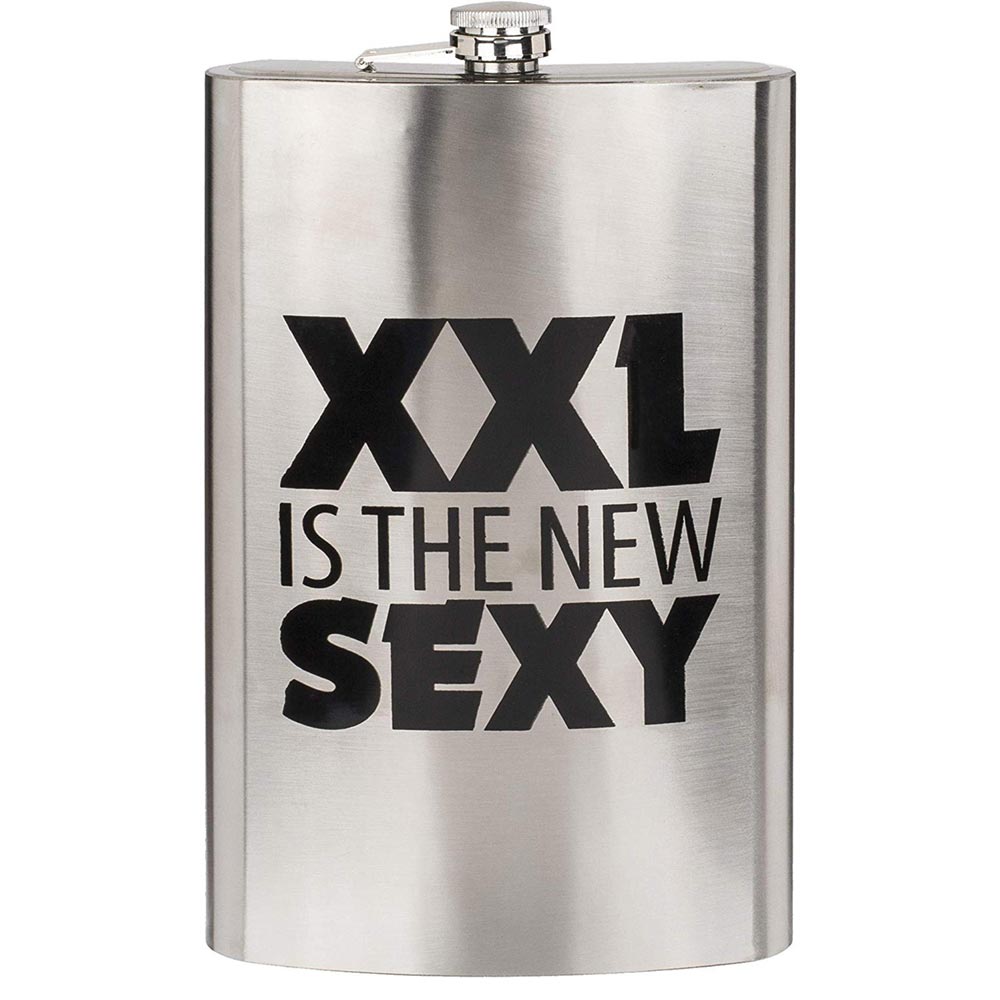 Fiaschetta Bottiglia per Liquore XXL Is The New Sexy 1,8L in Acciaio 29cm Whisky
