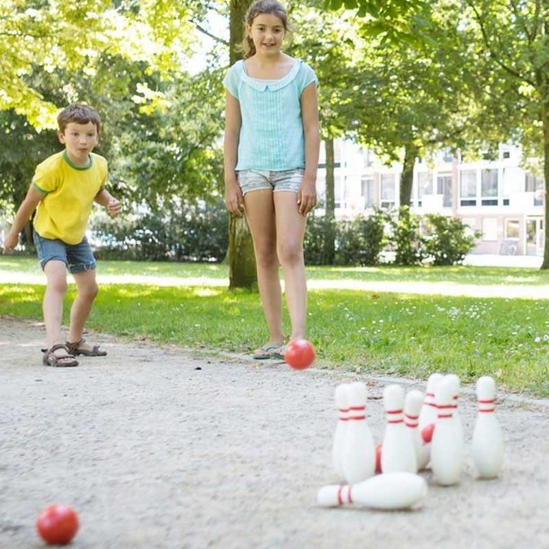 Set Gioco Bowling per Bambini con 10 Birilli e 2 Palle Giocattoli Giochi Bambini