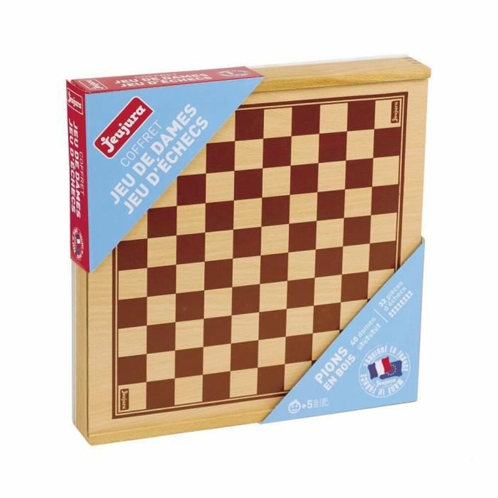 Gioco da Tavolo Jeujura Checkers and Chess Box