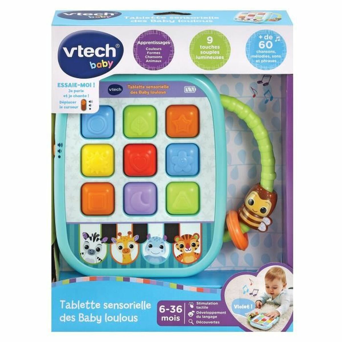 Gioco Educativo Vtech Baby TABLETTE SENSORIELLE DES BABY LOULOUS Multicolore (1 Pezzi)