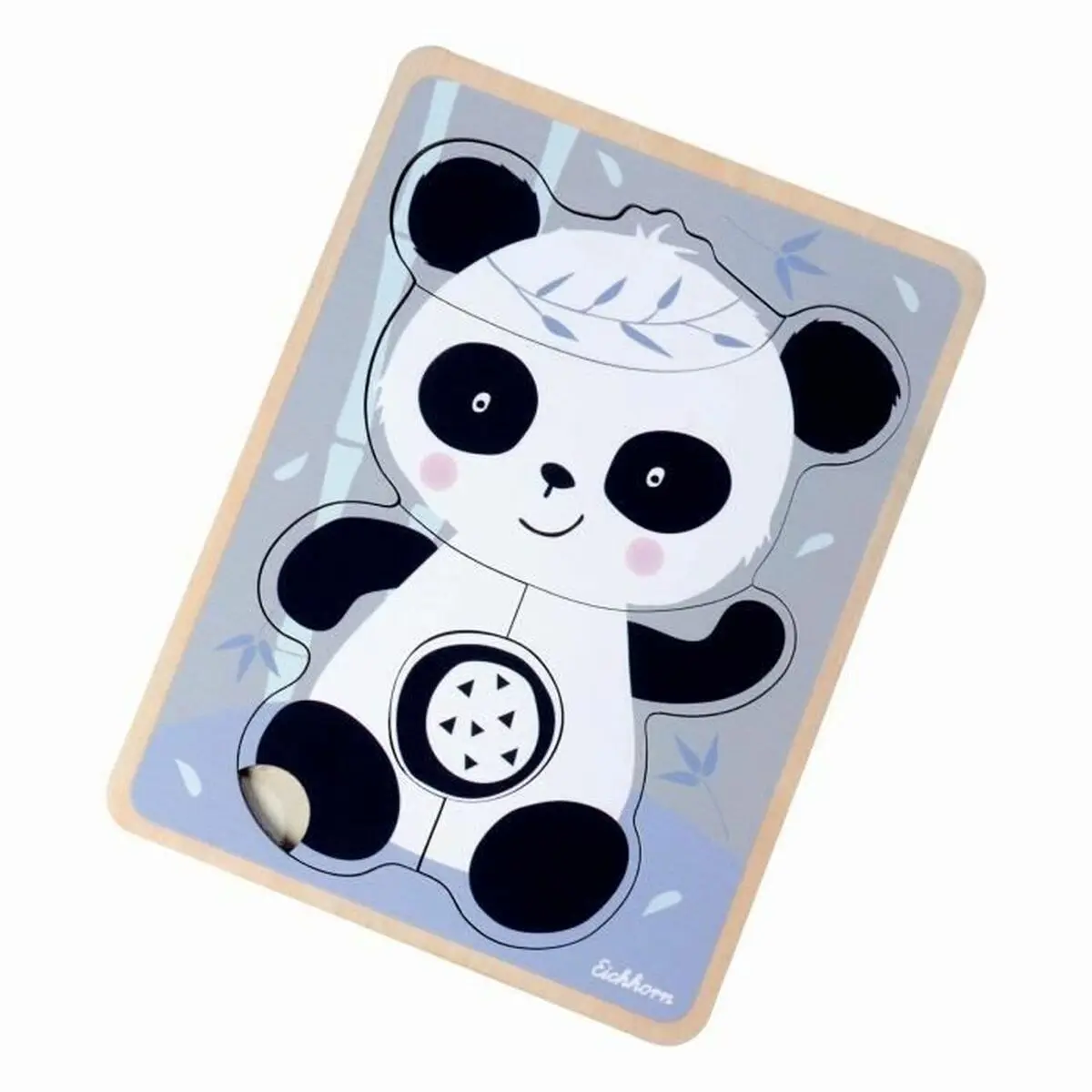 Puzzle di Legno per Bambini Eichhorn Panda 6 Pezzi