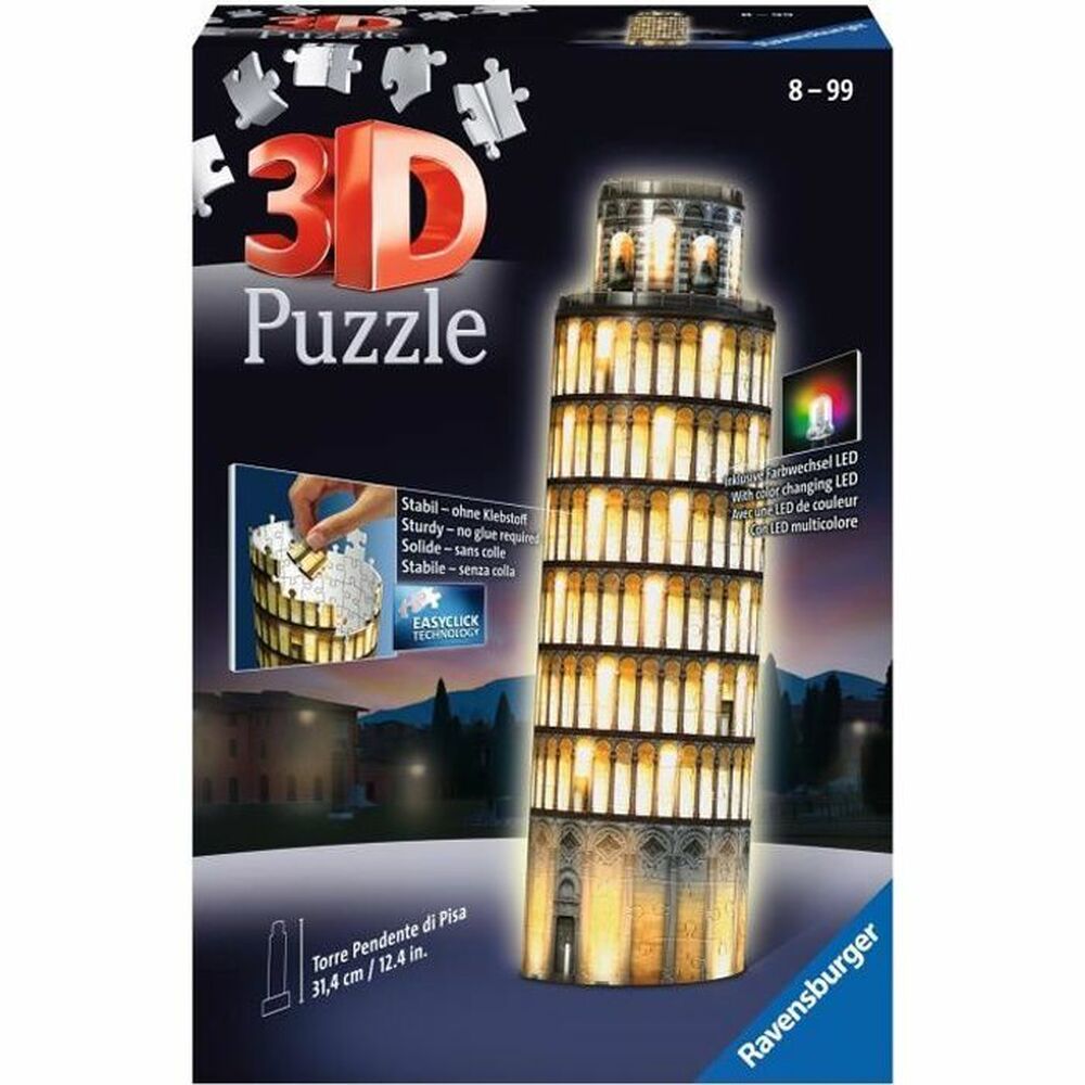 Puzzle 3D Ravensburger Tour De Pise Night Edition  216 Pezzi