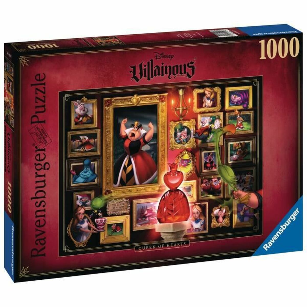 Puzzle Disney Ravensburger 15026 Villainous Collection: The Queen of Hearts 1000 Pezzi