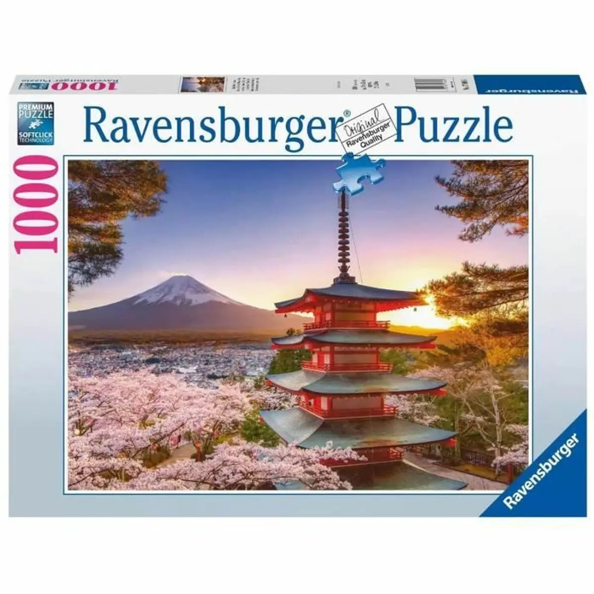 Puzzle Ravensburger 17090 Mount Fuji Cherry Blossom View 1000 Pezzi