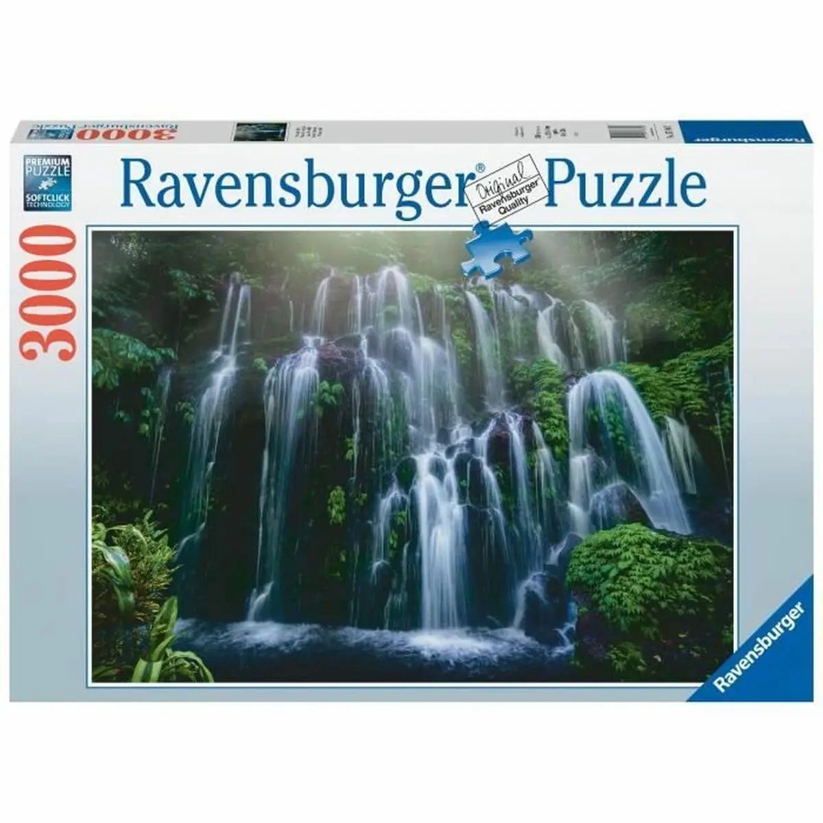 Puzzle Ravensburger Chutes d'eau, Bali  Paysage et nature 3000 Pezzi