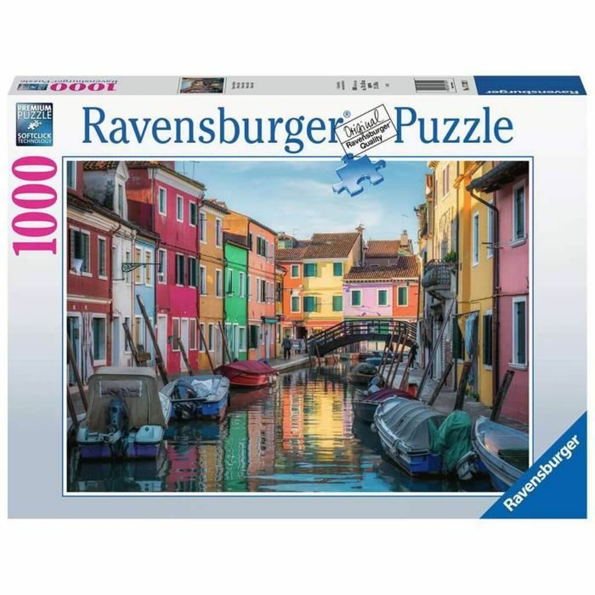 Puzzle Ravensburger 17392 Burano Canal - Venezia 1000 Pezzi