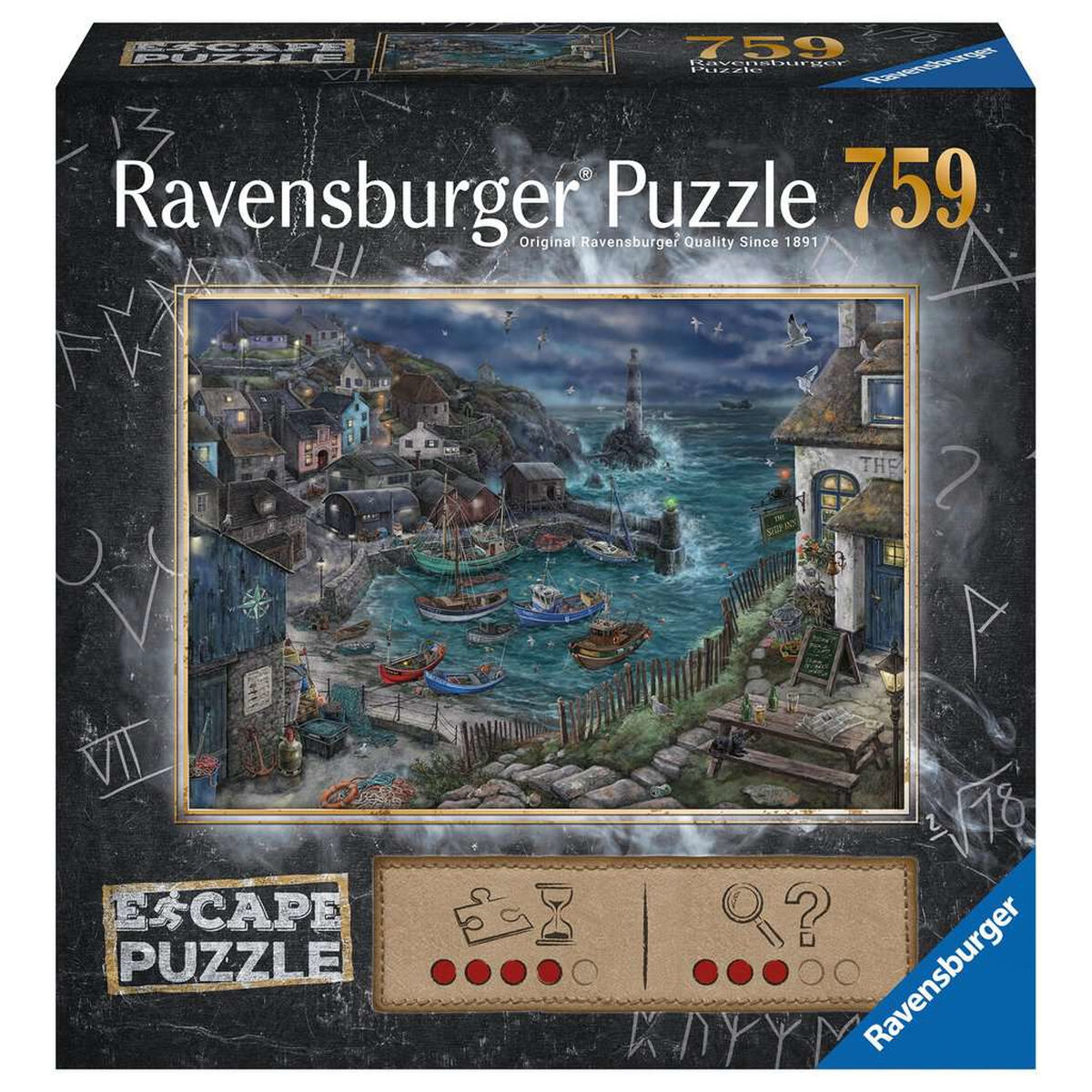 Puzzle Ravensburger 17528 Escape - Treacherous Harbor 759 Pezzi