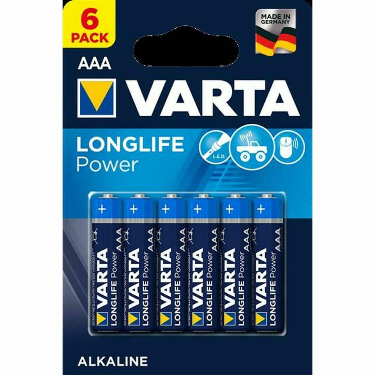 Batteria Alcalina Varta Longlife Power 1,5 V AAA High Energy 1,5 V 1.5 V AAA  