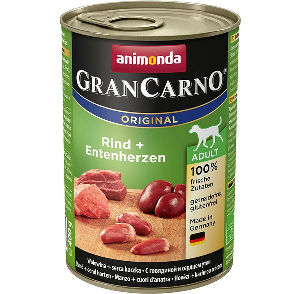 Cibo umido Animonda GranCarno Original Carne di vitello Anatra 400 g