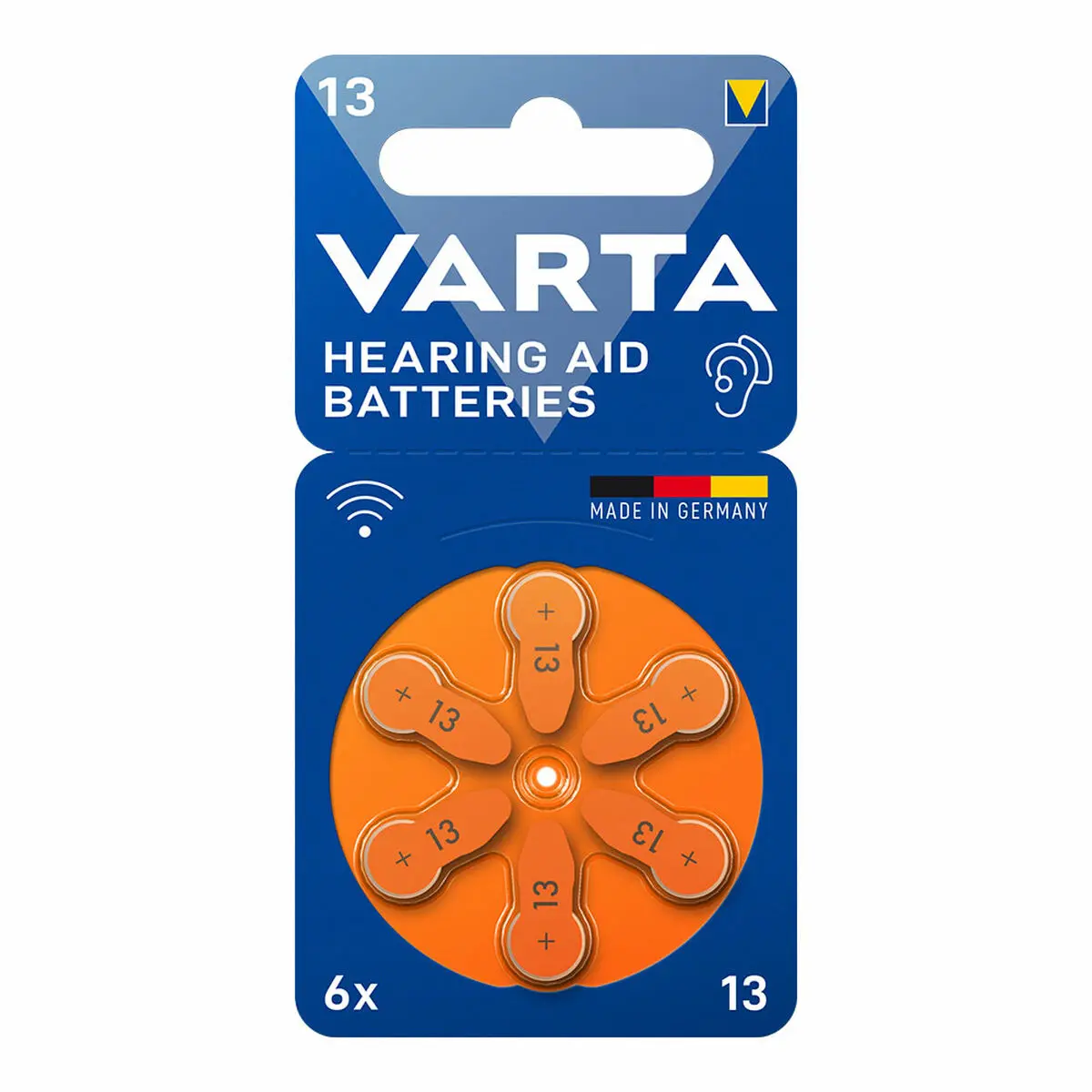Pila per apparecchio acustico Varta Hearing Aid 13 6 Unità