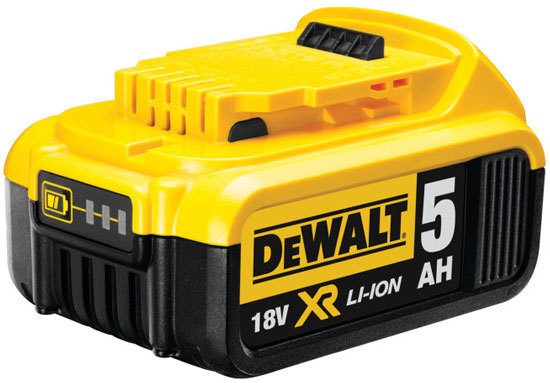 DeWalt Batteria 5,0 Ah XR 18V Ioni di Litio Li-Ion DCB184