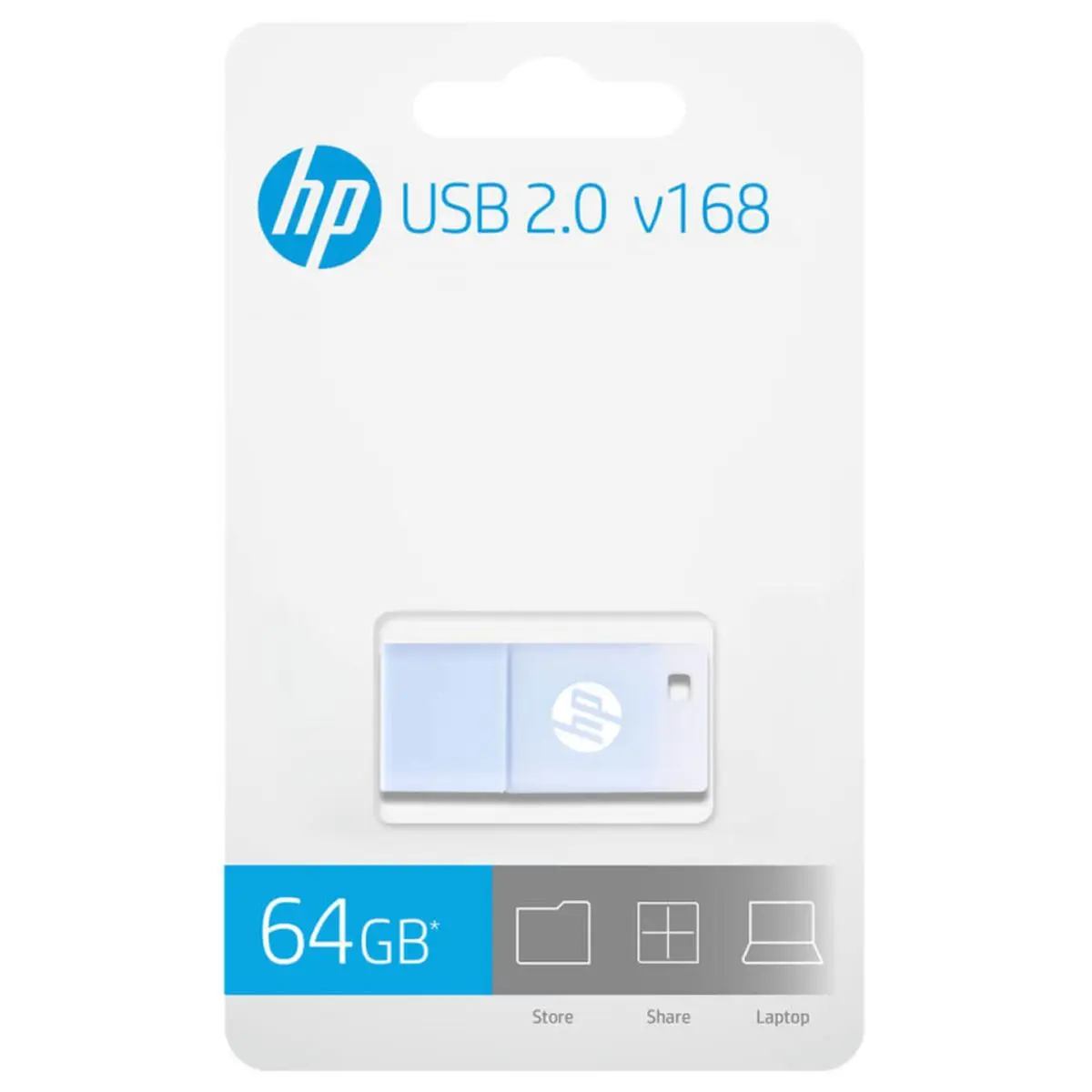 Memoria USB HP X168 Azzurro 64 GB