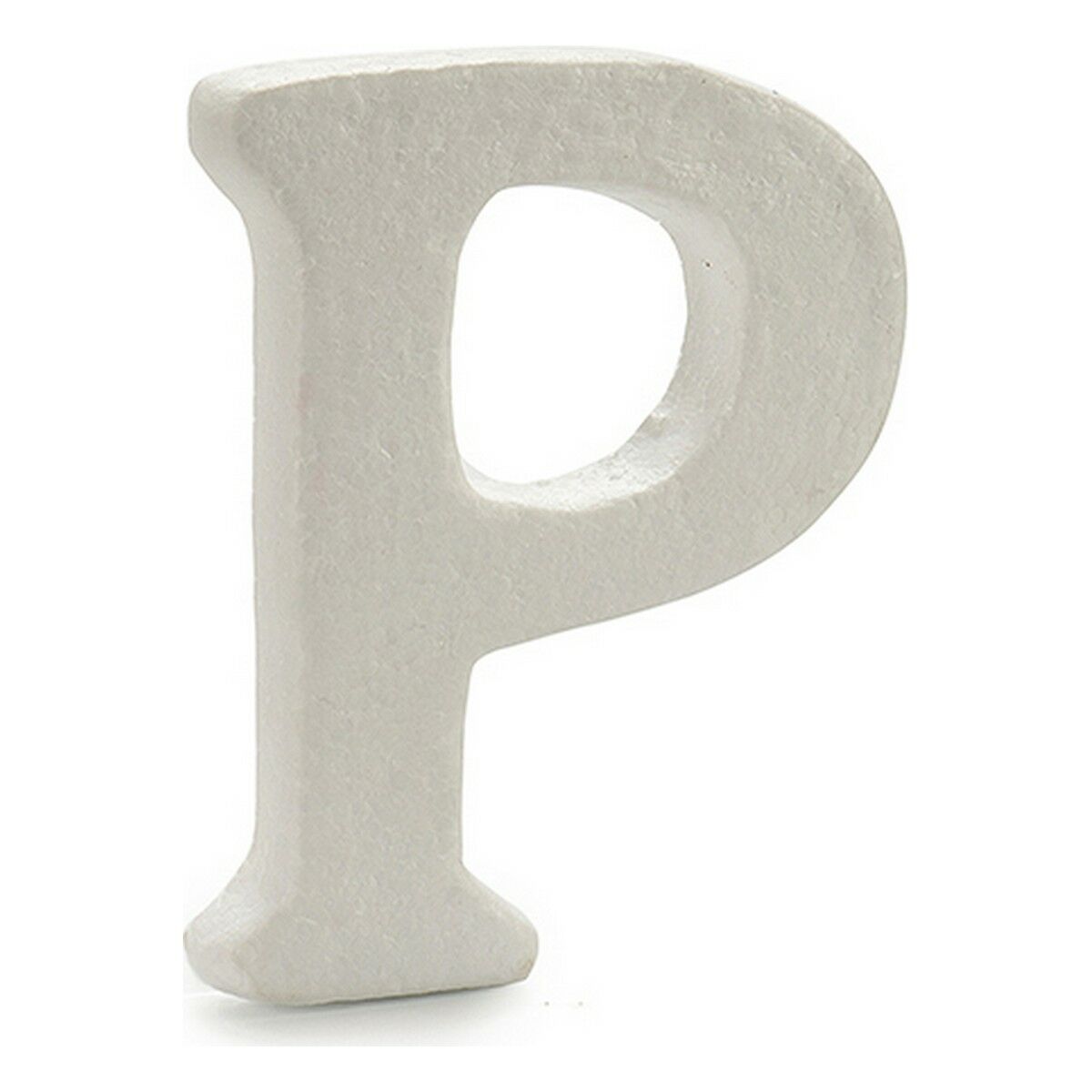 Lettera P Bianco polistirene 1 x 15 x 13,5 cm (12 Unità)