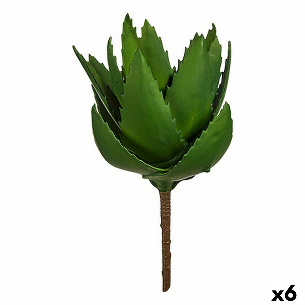 Pianta Decorativa Aloe Vera 13 x 24,5 x 14 cm Verde Plastica (6 Unità)
