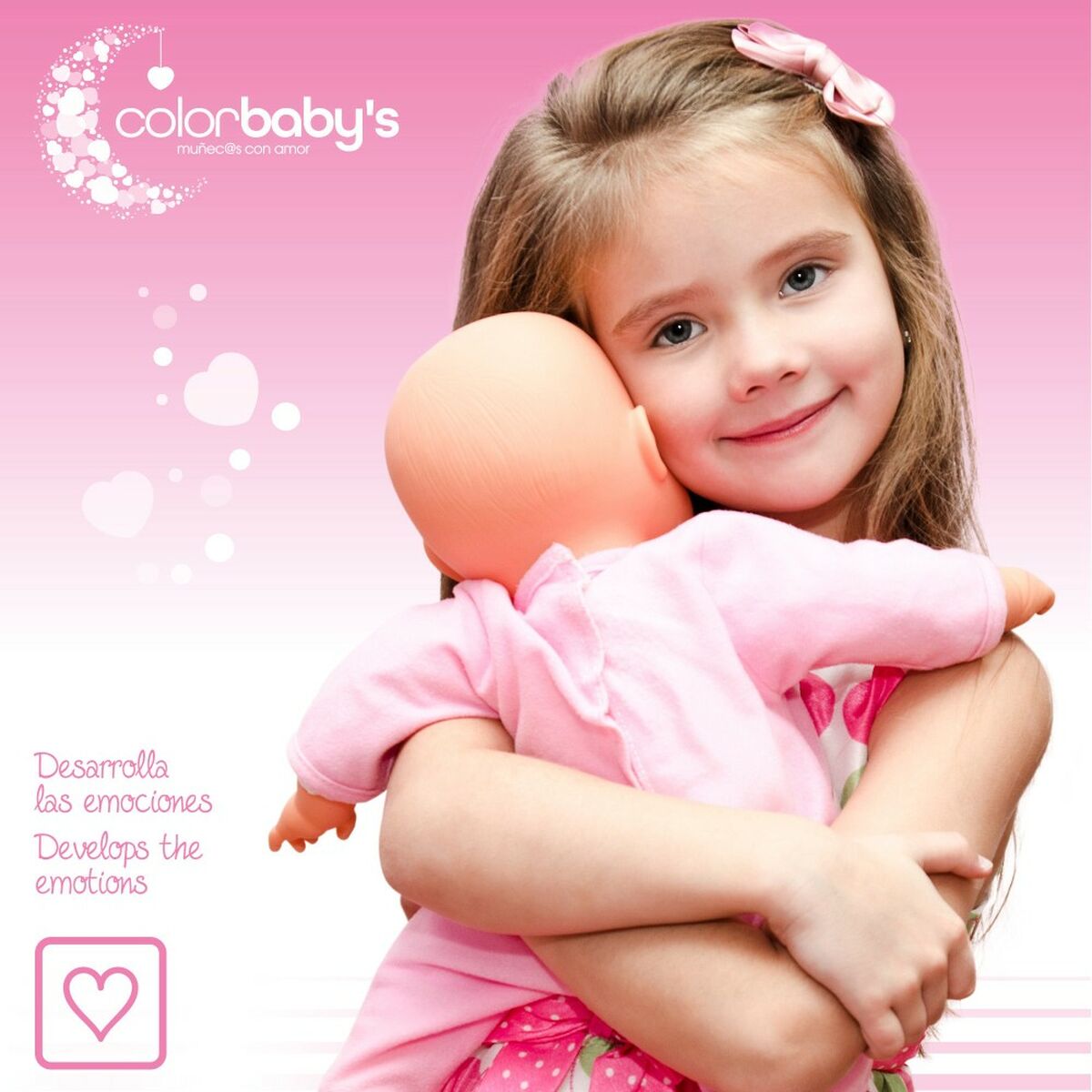 Baby doll Colorbaby 2 Unità 22,5 x 34,5 x 33,5 cm